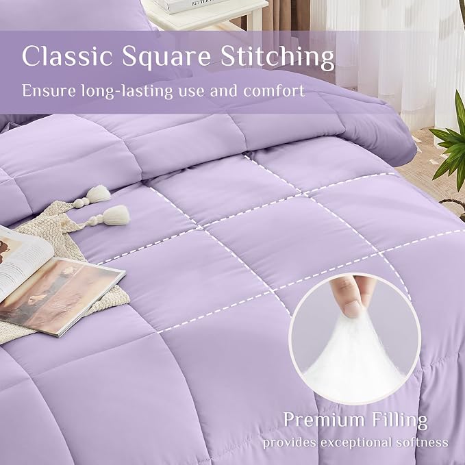 JOLLYVOGUE King Comforter Set, Ultra-Soft Bed in a Bag King Size 7 Pieces - Image 3