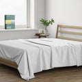 THREAD SPREAD 100% Organic Cotton Percale Flat Sheet Queen Size by THREADSPREAD