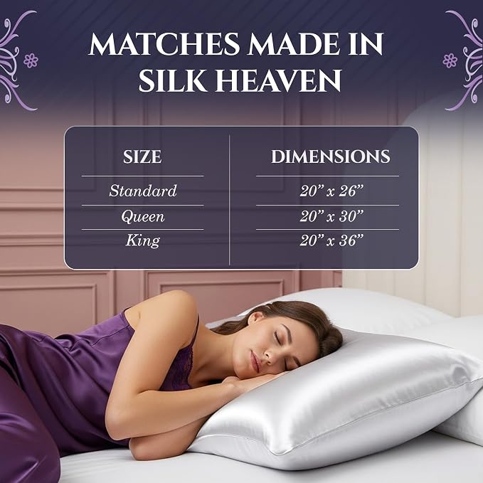 DECOLURE 100% Pure Mulberry Silk Pillow Case Standard Size – Highest Grade 30 - Image 8