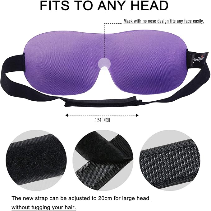 PrettyCare 3D Sleep Mask 2 Pack, Eye Mask - Image 6