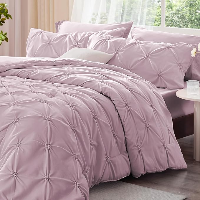 BEDELITE Light Purple Comforter Set Full - Image 2