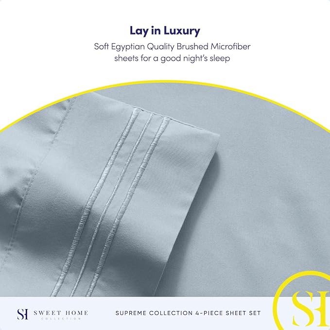 Twin XL Sheets - Breathable Luxury Sheets - 1800 Supreme Collection Extra Soft - Image 6