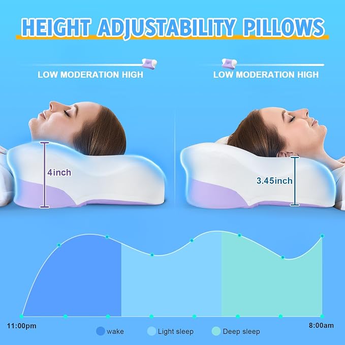 Cervical Neck Pillows with Memory Foam - Image 4