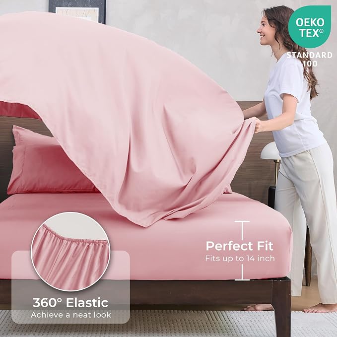 HEVUMYI Pink King Comforter Set - Image 5