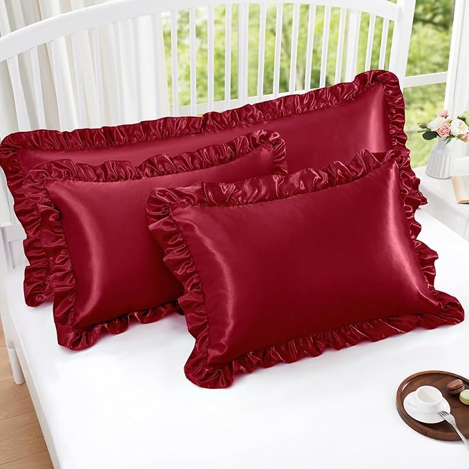 Homiest Ruffle Satin Pillowcase - Image 5