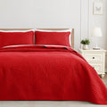 Exclusivo Mezcla California King Quilt Bedding Set, Lightweight Red Quilts Cal by ExclusivoMezcla