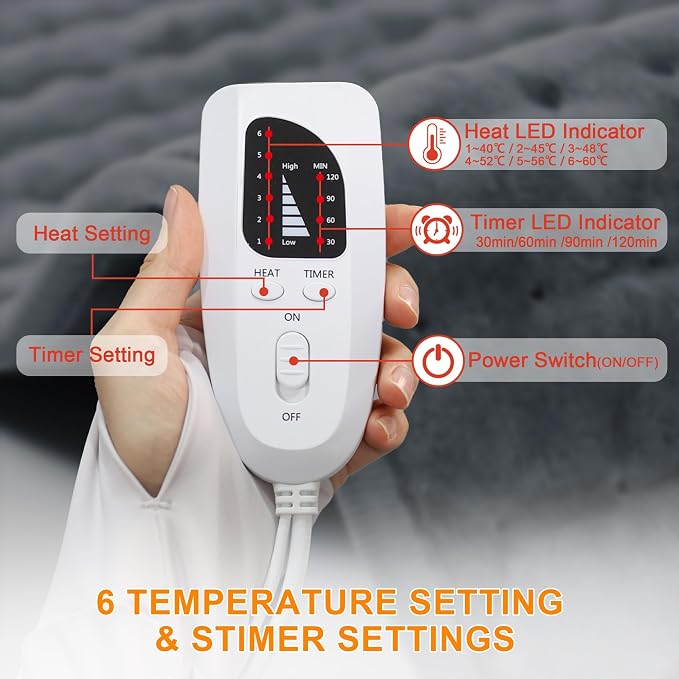 Deepsoon Heating Pad, Electric Heating Pads - Image 7