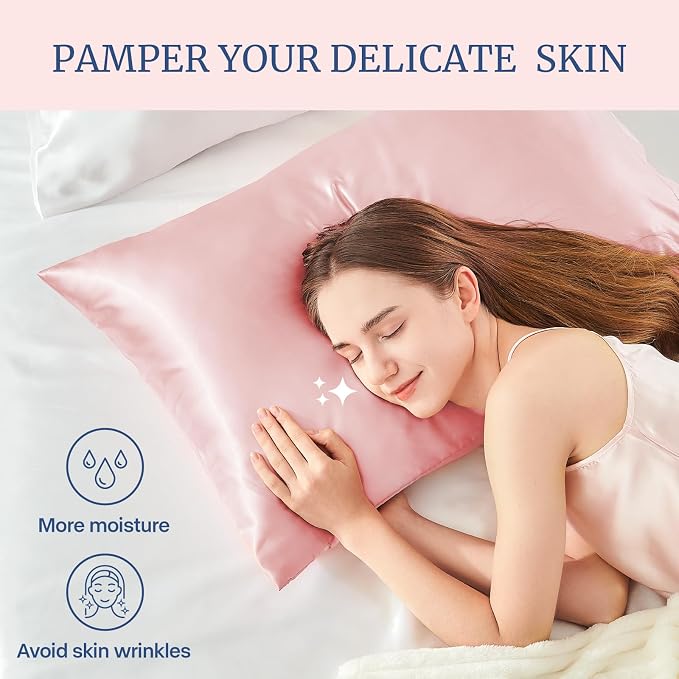 BEDELITE Satin Pillowcase for Hair and Skin, Super Soft and Cooling Similar to - Image 3