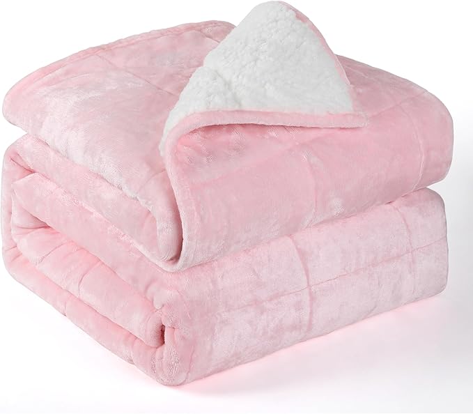 Alomidds Sherpa Fleece Weighted Blanket by Alomidds