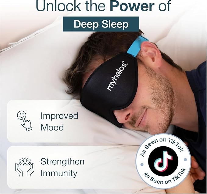 MyHalos® Sleep Mask – 3D Blackout Eye Mask - Image 4