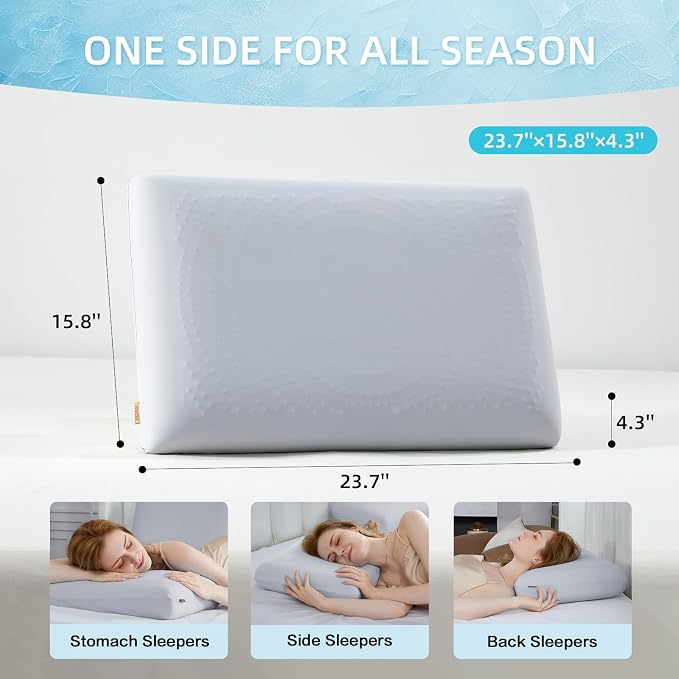 SAPHREAS Cooling Gel Memory Foam Pillow - Image 3