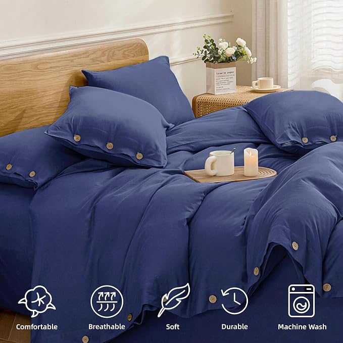 JELLYMONI Cotton Duvet Cover Queen Size - Image 4