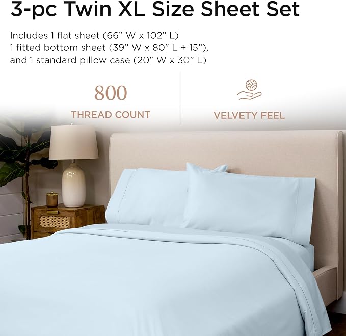 Threadmill Luxury 800 Thread Count 100% Cotton Sheets - Image 2