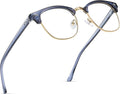 Blue Light Blocking Glasses Vintage Half Frame UV Clear Lens Anti Eyestrain by AOMASTE