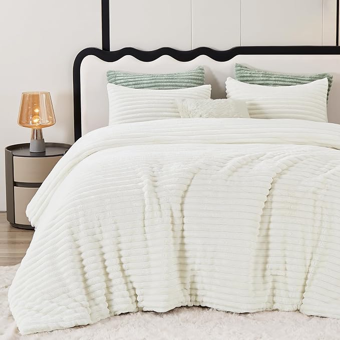 CozyLux Fluffy King Size Comforter Set by CozyLux