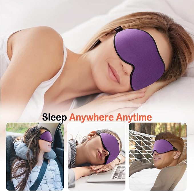 LitBear Sleep Mask for Side Sleeper Women Men, Eye Mask for Sleeping Light - Image 7
