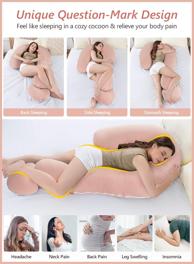 Meiz Question Mark Body Pillow for Adults, Cooling Full Body Support Pillow for - Image 2