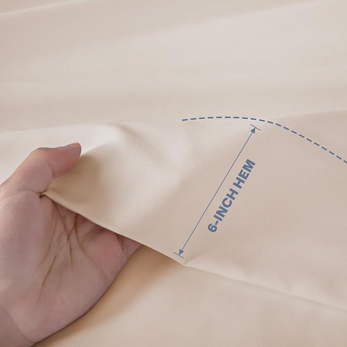 Lavisun King Flat Sheets 2 Pack, Hotel Quality Flat Bed Sheets, Brushed - Image 3