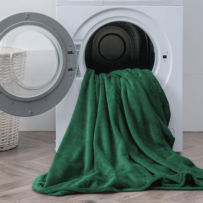 BEDELITE Flannel Sheets Twin Size Dark Green - Image 8