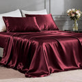 FreshCulture Satin Sheets Queen Size Bed Set- 4 Piece Luxury Soft Silky Queen by FreshCulture