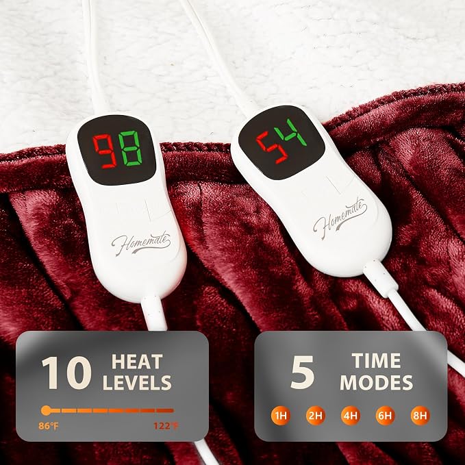 Homemate Electric Heated Blanket King - Image 4