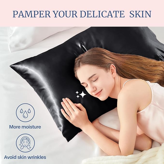 BEDELITE Satin Pillowcase for Hair and Skin, Super Soft and Cooling Similar to - Image 3