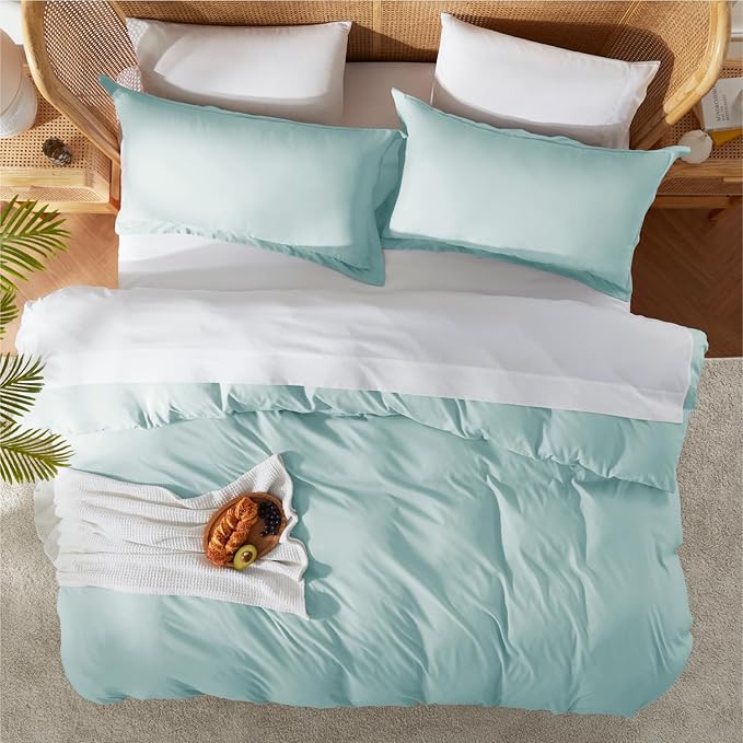 Nestl Light Blue Duvet Cover King Size - Image 5