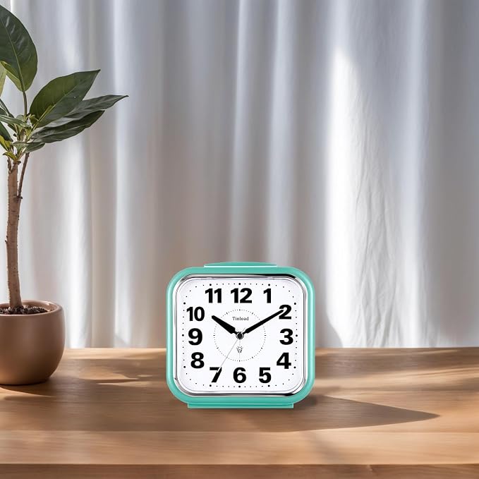 Tinload 5.5" Large No Ticking Analog Alarm Clock, Silent Readable - Image 7