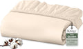 Royale Linens 100% Organic Cotton Fitted Sheet by ROYALELINENS