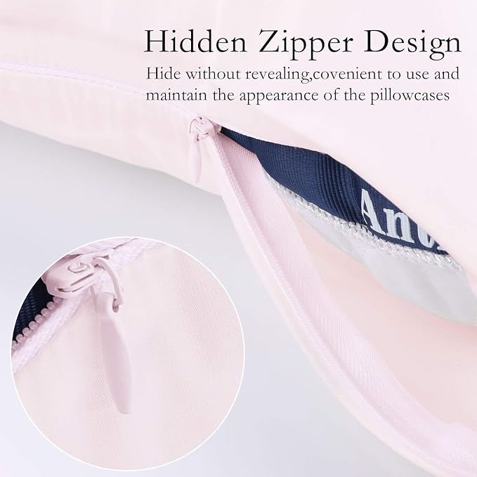 JOGJUE Silk Pillowcase for Hair and Skin 2 Pack 100% Mulberry Silk Bed - Image 4