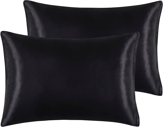 Satin Pillowcases with Zipper （20x26）, Standard Size Pillowcases Set of 2 - Image 7