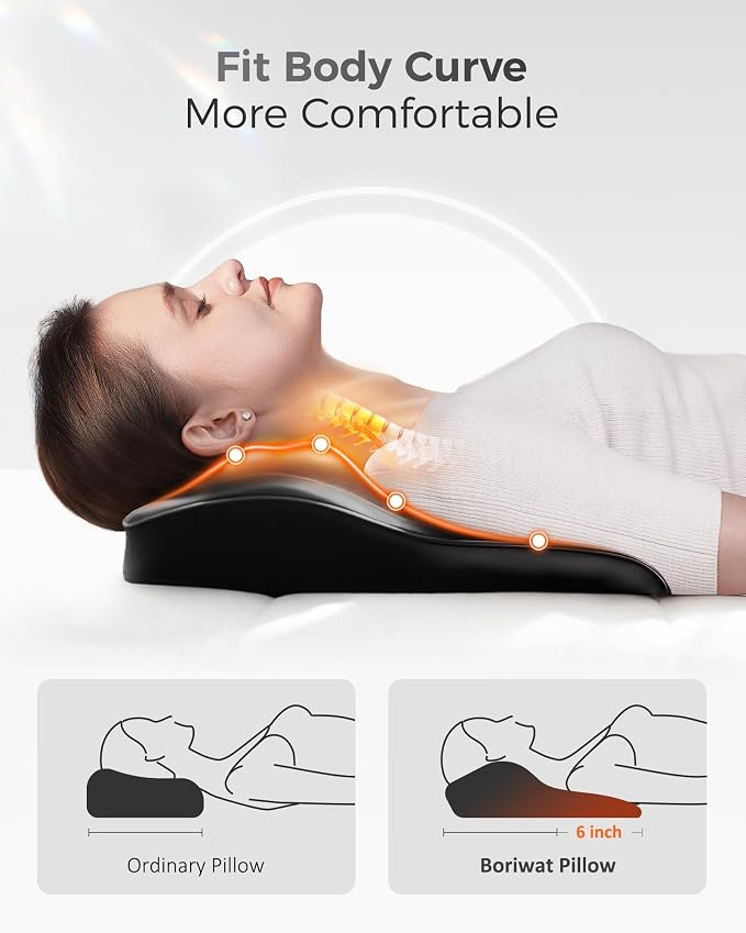 Boriwat Back Massager with Heat, 3D Kneading Massage Pillow - Image 2