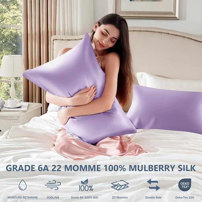 Silk Pillow Cases Standard Size 100% Mulberry Silk Pillowcase - Image 6
