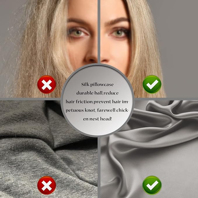 Silk Pillow Cases 2 Pack, Soft Breathable and Sliky Queen Size Pillow Cases Set - Image 5