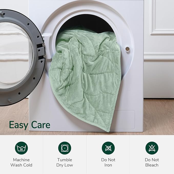 Kaisa Weighted Blanket for Adults, Soft Heavy Blanket Machine Washable - Image 7