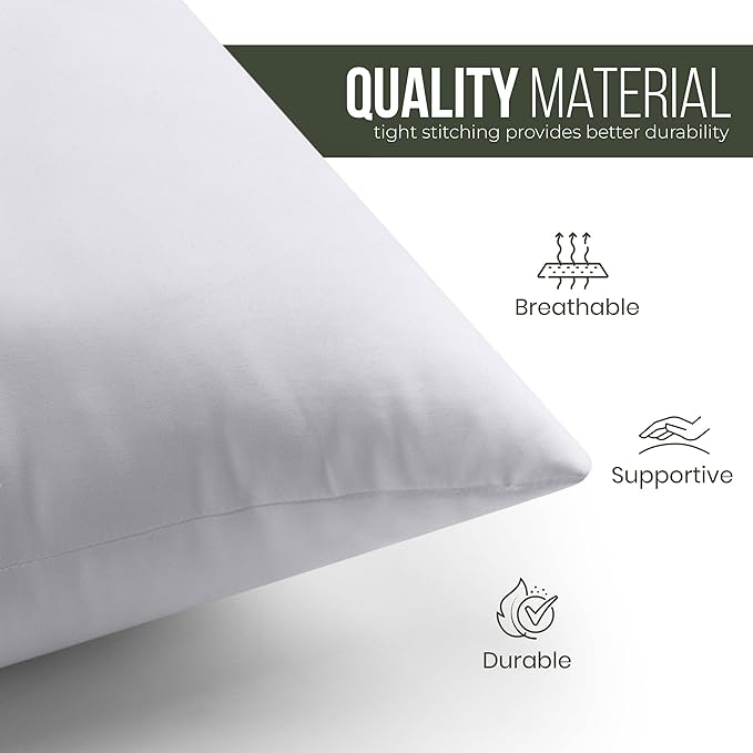 Utopia Bedding Throw Pillows – 20 x 20 Inches Down Alternative Pillows - Image 8