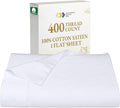 California Design Den Cal King Size Flat Sheet, Soft 400 Thread Count 100% by CaliforniaDesignDen