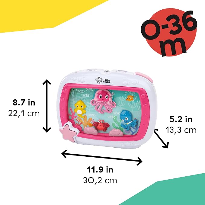 Baby Einstein Sea Dreams Soother Musical Crib Toy and Sound Machine, Newborn - Image 9