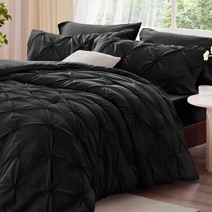 BEDELITE Black King Size Comforter Set - Image 2