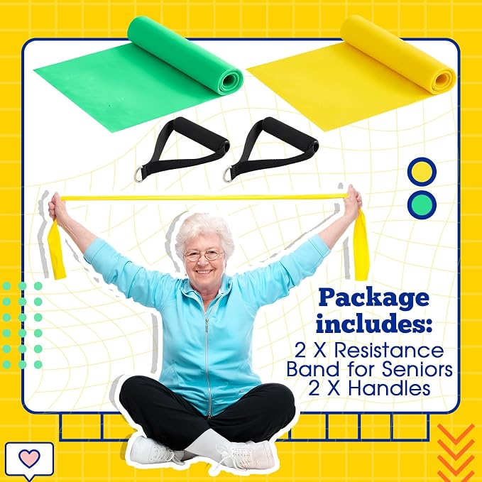 2 Pcs Resistance Band with Handles Chair Exercise Equipment - Image 3