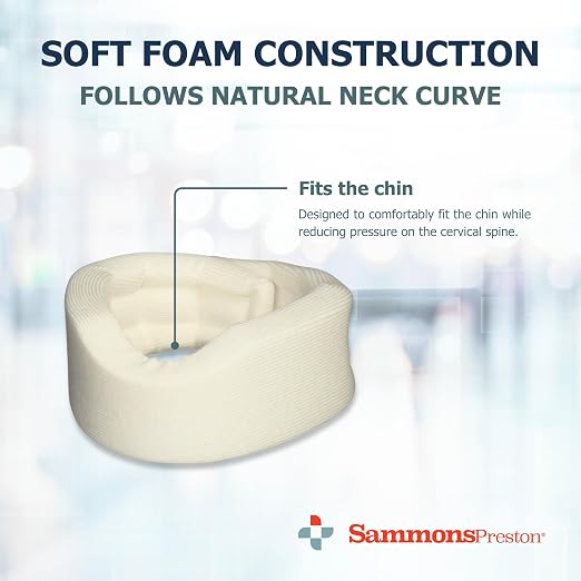 Sammons Preston Universal Contour Cervical Brace, Adjustable Hook and Loop - Image 2