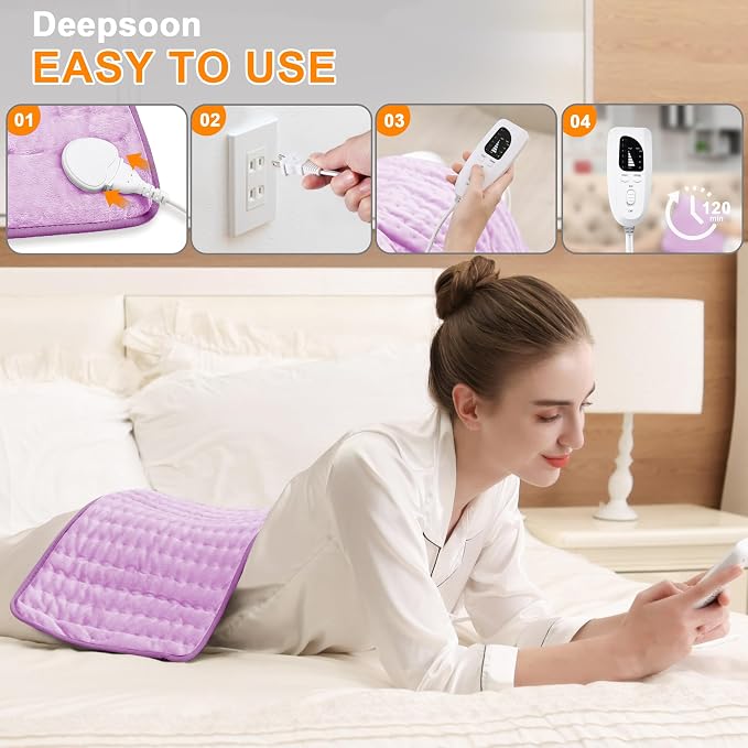 Deepsoon Heating Pad, Electric Heating Pads - Image 3