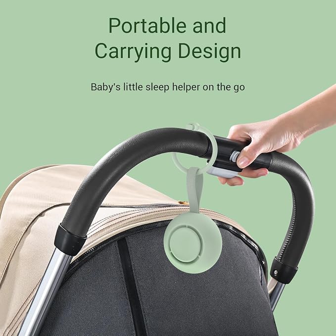 Portable Baby Sound Machine 15 Hours Battery Life, Registry Gift, Clips on Baby - Image 5