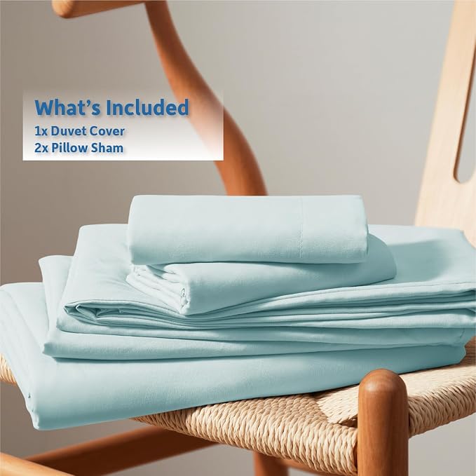 Nestl Light Blue Duvet Cover King Size - Image 9