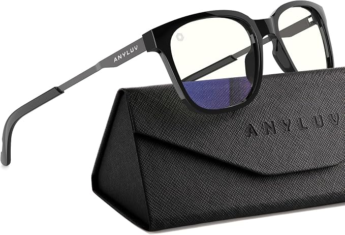 ANYLUV Blue Light Glasses for Men, Lightweight Computer Gaming Glasses by ANYLUV