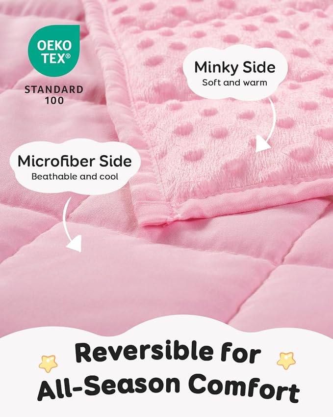 Kivik Weighted Lap Pad, Minky Dots Small Weighted Blanket 2lbs, Ultra-Soft - Image 5