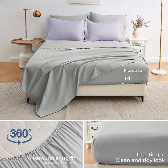 Sasttie Queen Comforter Set, 7 Pieces Bed in a Bag Queen, Complete Bedding Set - Image 4