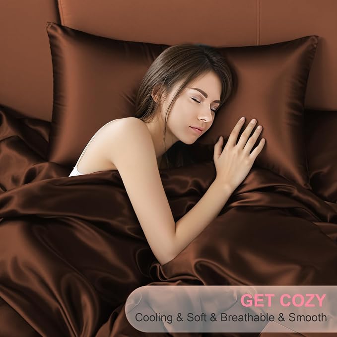 Silk Pillow Cases 2 Pack Queen Size - Image 5