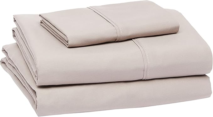 Amazon Basics Lightweight Super Soft Easy Care Microfiber 3-Piece Twin XL Sheet by AmazonBasics