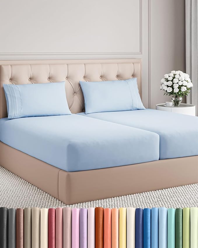 Split King Size 5 Piece Sheet Set by CGKUnlimited